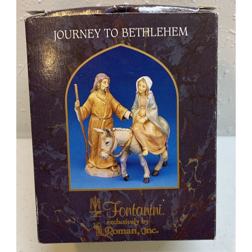 Fontanini Journey to Bethlehem Set Nativity 5” Scale Figures 2 Piece